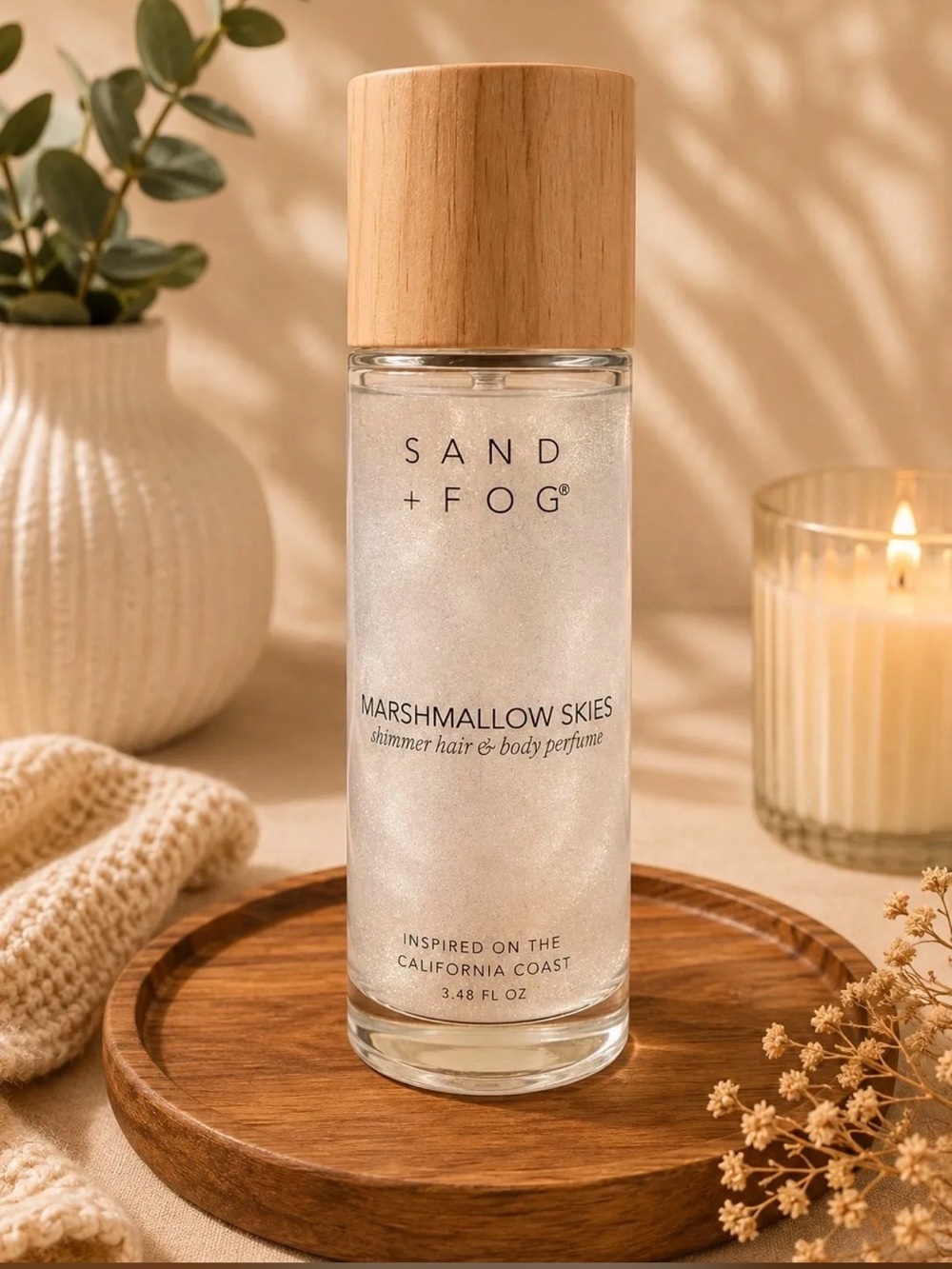 Sand + Fog Marshmallow Skies Shimmer Hair & Body Perfume